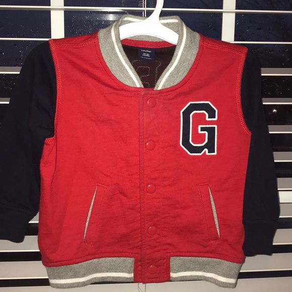 GAP Other - Adorable infant boys letterman jacket w/ pockets.